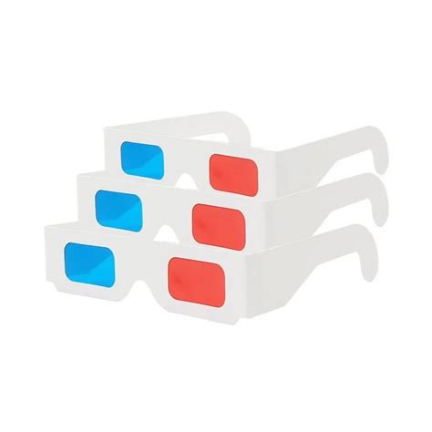 Hot Selling Paper 3d Glasses Red Blue 2000 Pairs Of Redcyan Cardboard