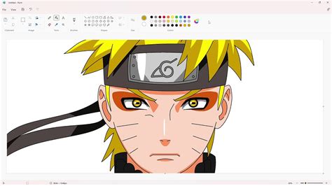 Speedpaint Naruto Speedpaint Anime Speedpaint Ms Paint Drawing