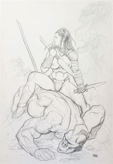 Frank Cho Dejah Thoris Vs White Ape Pinup In Frank Lanza S Frank Cho