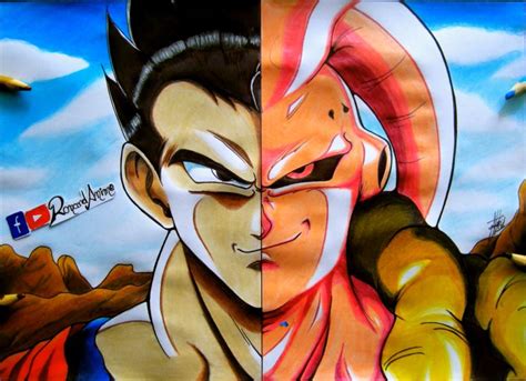 🌀 Dibujo De Gohan Definitivo Y Super Buu Gotenks🌀 Dragon Ball EspaÑol
