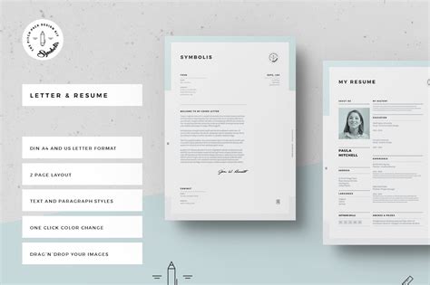 Symbolis Resume Cv And Cover Letter Behance