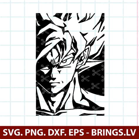 Goku Decal Archives Premium And Free Svg Dxf Png Cut Files For Cricut