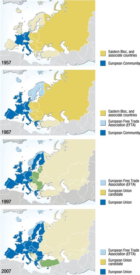 The Expansion Of The European Union Political Map 1957 1 Flickr