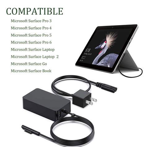 Surface Pro Charger 65w 15v 4a Power Supply Ac Adapter Charger For