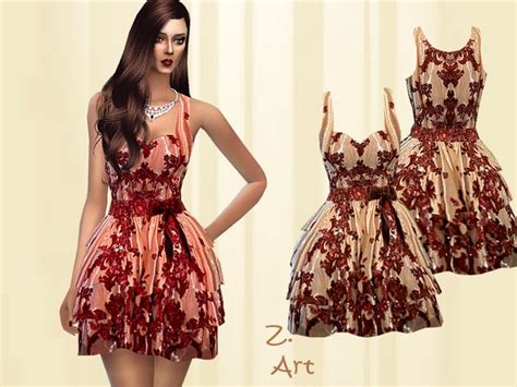 The Sims Resource Vintage Charm Dress By Zuckerschnute20 • Sims 4