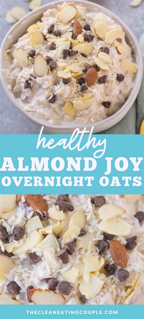 Your daily values may be higher or lower depending on your calorie needs. Healthy Almond Joy Overnight Oats | Recipe in 2020 | Low calorie overnight oats, Overnight oats ...