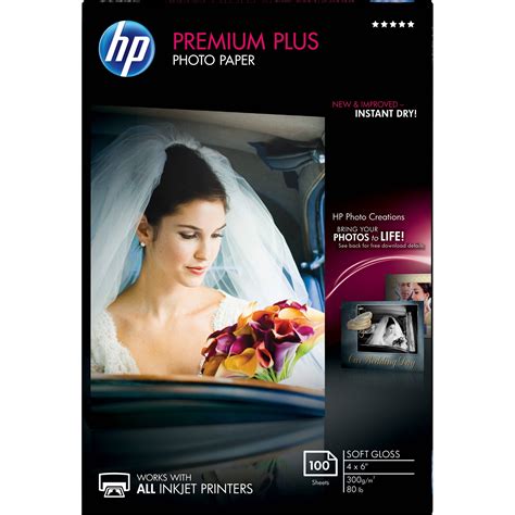 Hp Premium Plus Soft Gloss Photo Paper Cr666a Bandh Photo Video