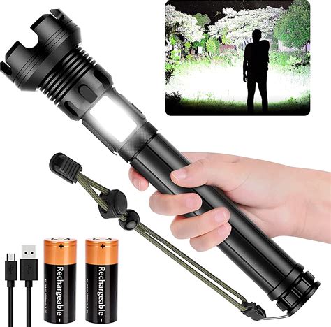 Buy Led Rechargeable Tactical Flashlights 90000 High Lumens Xhp90