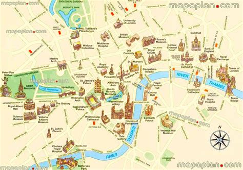 London Top Tourist Attractions Map Must See Historical Places London