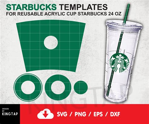 Starbucks Cup Full Wrap Template Svg For Starbucks Venti Cold Etsy