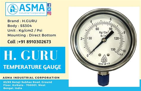 Hguru Temperature Gauge Asma Industrial Corporation