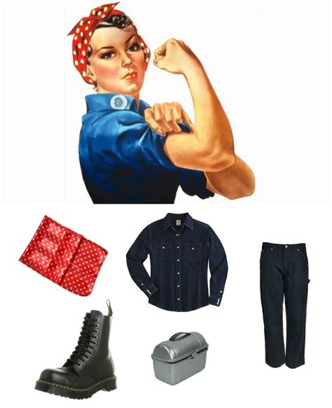 Rosie The Riveter Costume Carbon Costume Diy Dress Up Guides For Hot