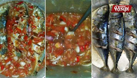 2 biji tomato (dipotong dadu). Resepi Ikan Kembung Kukus Cicah Air Asam. Masakan Kampung ...
