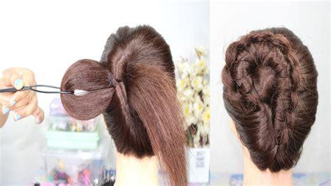 Easy French Bun Hairstyle French Roll French Twist Hairstyle