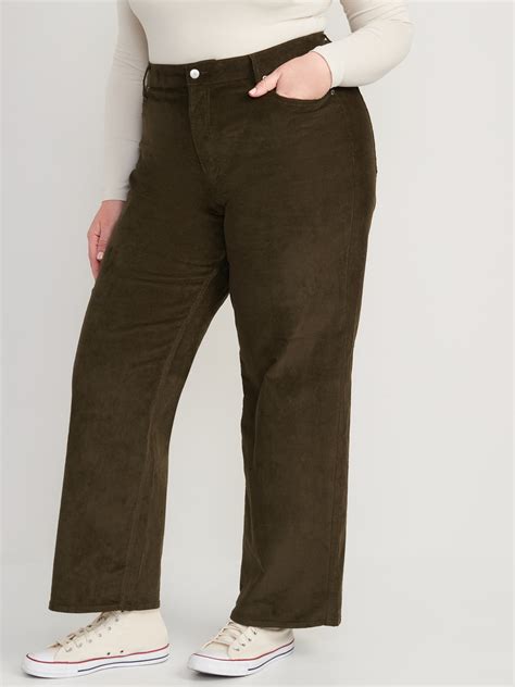 Extra High Waisted Sky Hi Wide Leg Corduroy Pants For Women Old Navy