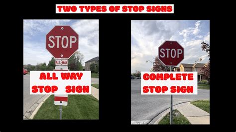 different types of stop signs