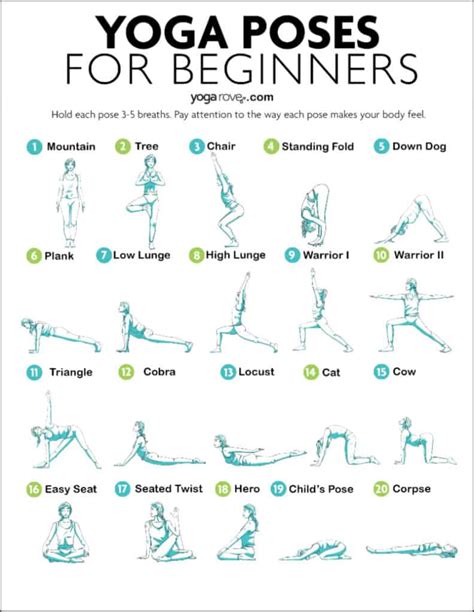 Printable Beginner Yoga Sequence
