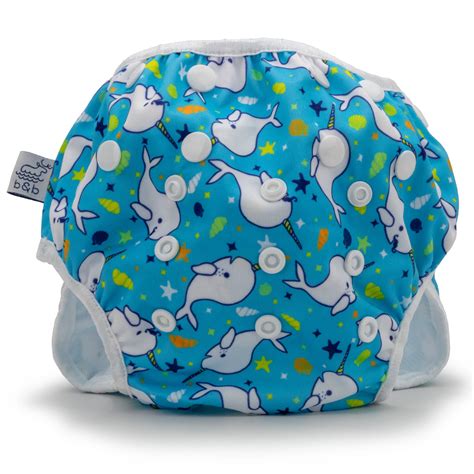 Narwhals 2 5 Years Nageuret Swim Diaper Light Blue