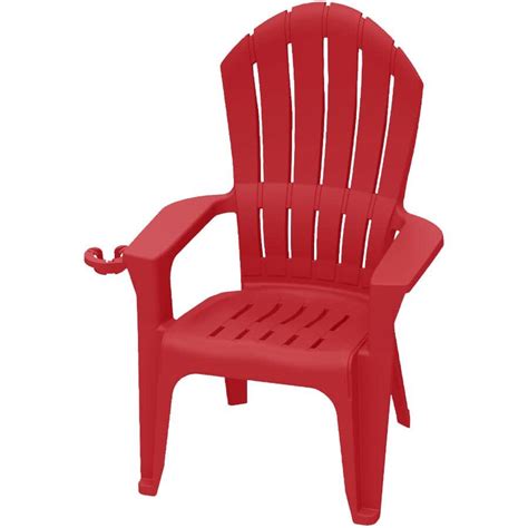 Adams Cherry Red Big Easy Stacking Adirondack Chair Home Hardware