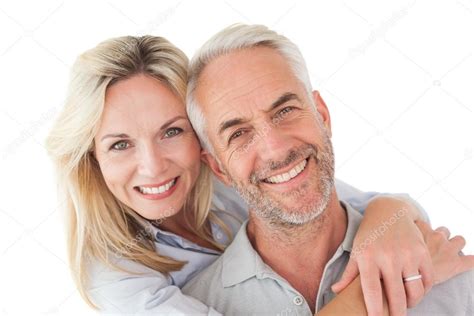 Close Up Portrait Of Happy Mature Couple Stock Photo By ©wavebreakmedia