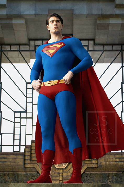 Superman Returns Superman Suit With Updated Colors And Collar By Jscomicart Rcomicbooks