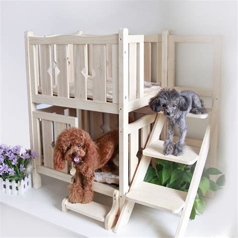 Buy Petsfit Cat Houses For Indoor Cats 2 Story Wooden Dog House For