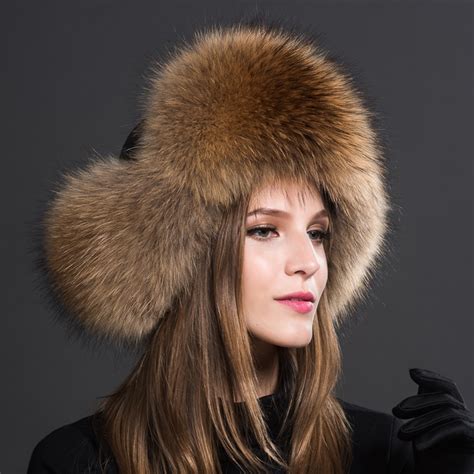 2018 New Real Solid Adult Women Winter Fur Hat Natural Fox Autumn And
