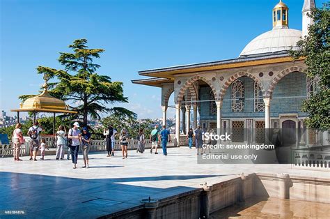 Upper Terrace And Baghdad Kiosk Topkapi Palace Istanbul Turkey Stock