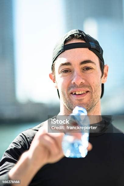 Man Drinking Water After Run Stock Photo Download Image Now 2015