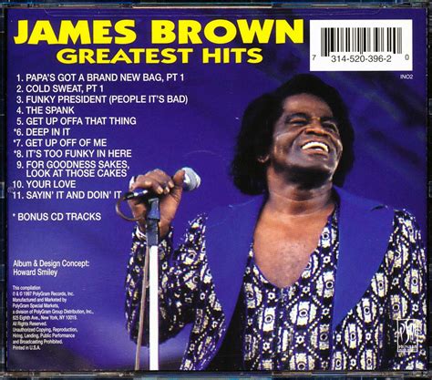 Sealed New Cd James Brown Greatest Hits Ebay