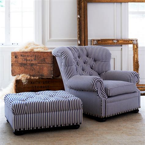 Blue And White Striped Chair Ideas On Foter