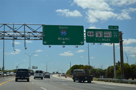 Interstate 95 South Miami Dade County Aaroads Florida