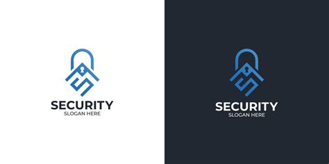Security Logo Set Combination With Technology 7957908 Vector Art At