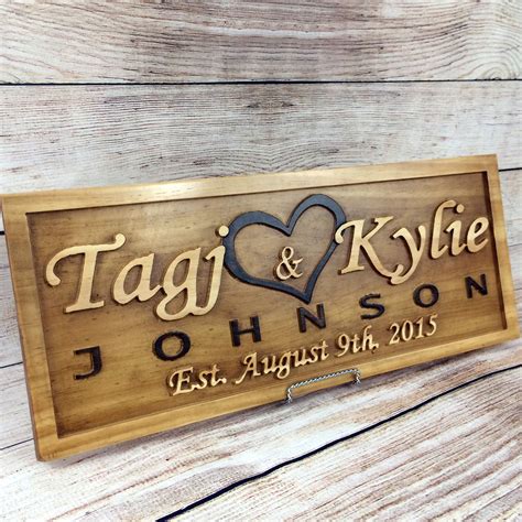 Maybe you would like to learn more about one of these? Buy a Hand Made Sign Wedding Gift Anniversary Gift Family ...
