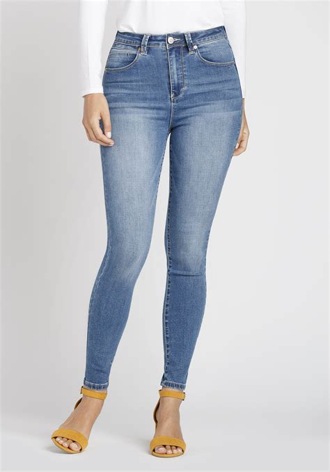 Womens Super High Rise Skinny Jeans
