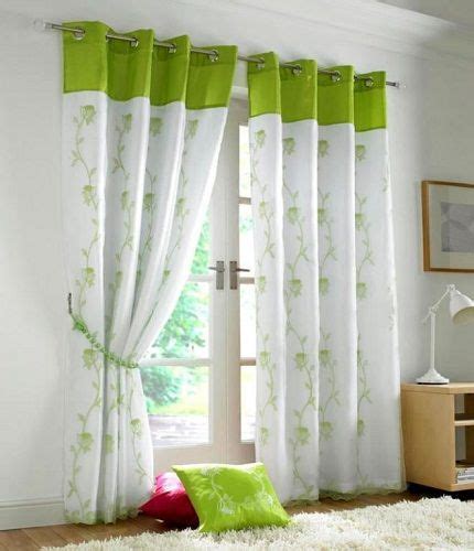 9 Gorgeous Green Curtain Designs For New House Lime Green Curtains
