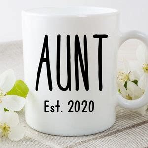 Aunt And Uncle Mugs Set New Auntie Mug Uncle To Be Gift Pregnancy
