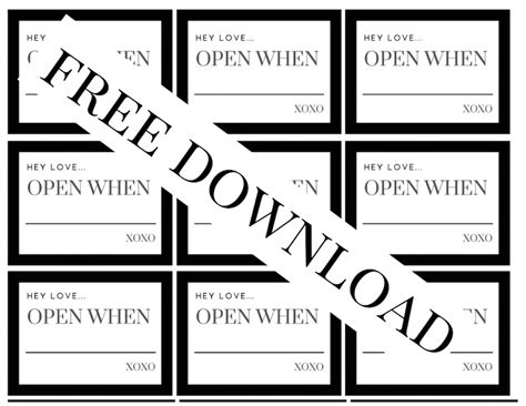 41 Open When Letter Ideas 2 Free Printables Sayings To Choose From