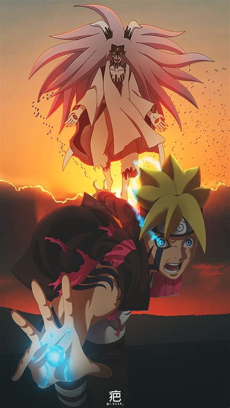 Boruto Vs Momoshiki Boruto Uzumaki Cielo Naturaleza Puesta De Sol