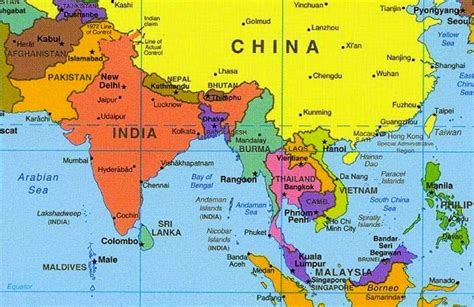 Tudo Sobre O Continente Asiático Mapa Do Continente Asiático