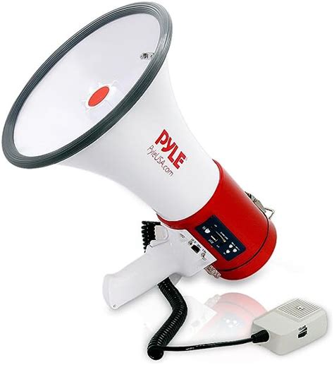 Pyle Pro Home 50w Professional Megaphone With Built In Rechargeable