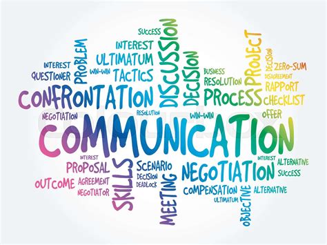 Communication Concept Word Cloud Stock Vector Colourbox