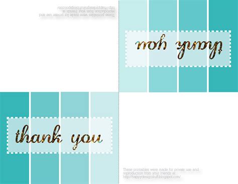 Hundreds of thank you cards templates, free downloads and no design skills required! Happy Design Stuff: Free Printable Friday: Thank You Cards