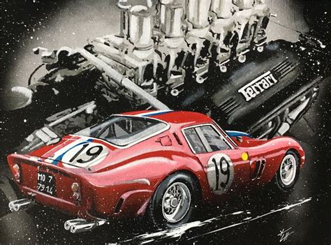 Ferrari 250 Gto 24h Le Mans Jean Guichet Artwork Catawiki