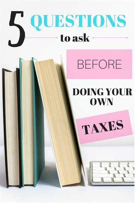 4.2 save the right paperwork all year long: 5 Questions to Ask Before You Do Your Own Taxes - Iheartfrugal | This or that questions ...