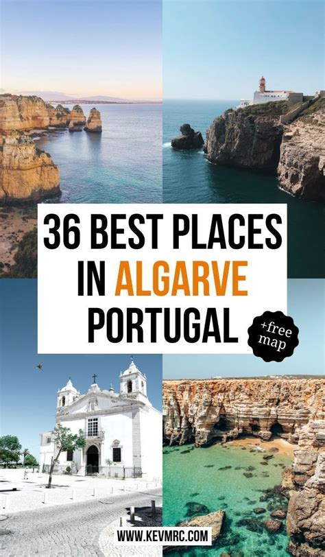 The Best Places To Visit In Algarve Portugal With Text Overlay That