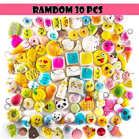 Watinc Random 30pcs Squeeze Toys Cream Scented Slow Rising Kawaii