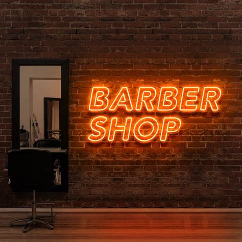 Barbershop Neon Sign For Hair Salons Barbershops 60cm 2ft