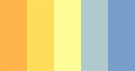 Yellow And Pastels Color Scheme Blue