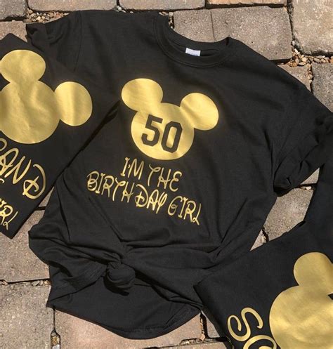 Im The Birthday Girl 50th Birthday Matching Shirts Disney Etsy